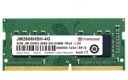 Transcend paměť 4GB (JetRam) SODIMM DDR4 2666 1Rx8 CL19 Transcend paměť 4GB (JetRam) SODIMM DDR4 2666 1Rx8 CL19