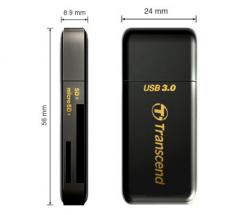 Transcend RDF5 USB 3.0 čtečka paměťových karet SDHC (UHS-I)/SDXC (UHS-I)/microSDHC (UHS-I)/microSDXC (UHS-I), černá Transcend RDF5 USB 3.0 čtečka paměťových karet SDHC (UHS-I)/SDXC (UHS-I)/microSDHC (UHS-I)/microSDXC (UHS-I), černá