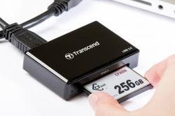 Transcend USB 3.1 (Gen 1) čtečka paměťových karet, černá CFast 2.0/CFast 1.1/CFast 1.0 Transcend USB 3.1 (Gen 1) čtečka paměťových karet, černá CFast 2.0/CFast 1.1/CFast 1.0