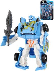 Transformer auto/robot 14cm transrobot bojový Modrý s přeměnou 2v1 Transformer auto/robot 14cm transrobot bojový Modrý s přeměnou 2v1