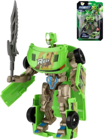Transformer auto/robot 14cm transrobot bojový Zelený s premenou 2v1 Transformer auto/robot 14cm transrobot bojový Zelený s premenou 2v1