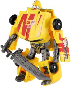 Transformer auto/robot 14cm transrobot bojový Žlutý s přeměnou 2v1