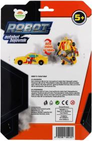 Transformer auto/robot 14cm transrobot bojový Žlutý s přeměnou 2v1