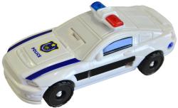 Transformer auto robot 2v1 s přeměnou policie 5 druhů plast