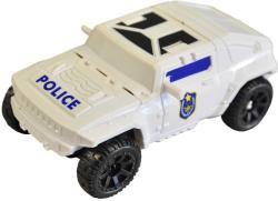 Transformer auto robot 2v1 s přeměnou policie 5 druhů plast