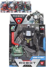 Transrobot 10cm auto záchranné robot s přeměnou 2v1 4 druhy plast Transrobot 10cm auto záchranné robot s přeměnou 2v1 4 druhy plast