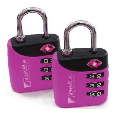 Travel Blue 2x Combi TSA Lock Purple Travel Blue 2x Combi TSA Lock Purple