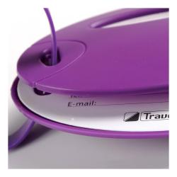 Travel Blue 2x Neon Name Tag Neon Purple