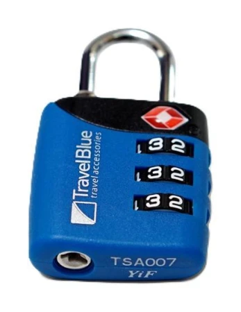 Travel Blue Combi TSA Lock Blue Travel Blue Combi TSA Lock Blue