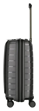 Travelite Air Base 4w S Front pocket Anthracite kufr + kosmetická taštička zdarma
