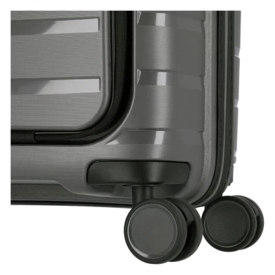 Travelite Air Base 4w S Front pocket Anthracite kufr + kosmetická taštička zdarma