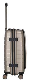 Travelite Air Base 4w S Front pocket Champagne kufr + kosmetická taštička zdarma