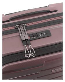 Travelite Air Base 4w S Front pocket Lilac kufr + kosmetická taštička zdarma