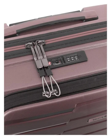 Travelite Air Base 4w S Front pocket Lilac kufr + kosmetická taštička zdarma