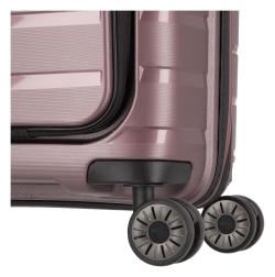 Travelite Air Base 4w S Front pocket Lilac kufr + kosmetická taštička zdarma