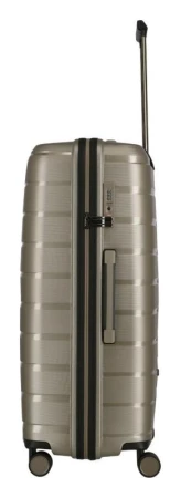 Travelite Air Base L Champagne metallic kufr + kosmetická taštička zdarma