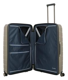 Travelite Air Base L Champagne metallic kufr + kosmetická taštička zdarma