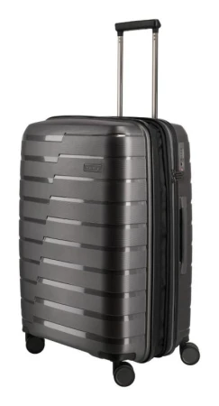 Travelite Air Base M Anthracite kufr + kosmetická taštička zdarma