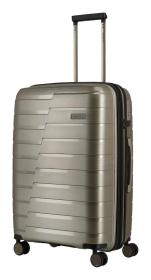 Travelite Air Base M Champagne metallic kufr + kosmetická taštička zdarma Travelite Air Base M Champagne metallic kufr + kosmetická taštička zdarma