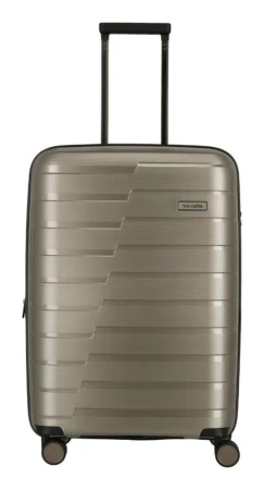 Travelite Air Base M Champagne metallic kufr + kosmetická taštička zdarma