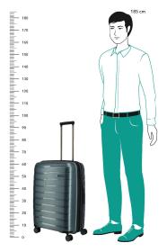 Travelite Air Base M Ice blue kufr + kosmetická taštička zdarma