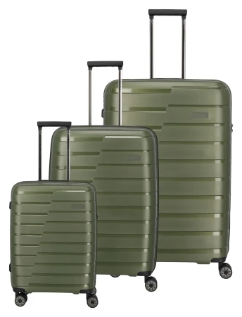 Travelite Air Base S, M, L olivová sada kufrů