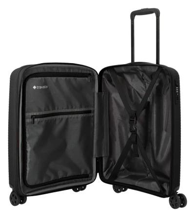 Travelite Air Stripe 4w S černý kabinový kufr