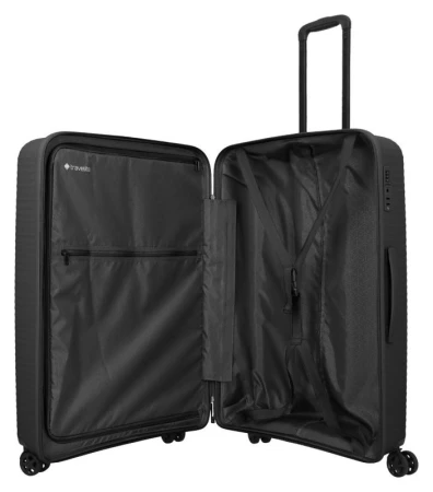 Travelite Air Stripe L Black + kosmetická taštička zdarma
