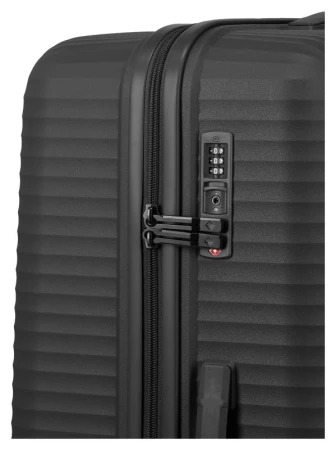 Travelite Air Stripe L Black + kosmetická taštička zdarma