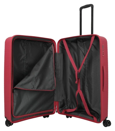 Travelite Air Stripe L červený cestovní kufr