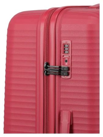 Travelite Air Stripe L červený cestovní kufr