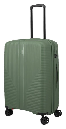 Travelite Air Stripe M zelený cestovní kufr