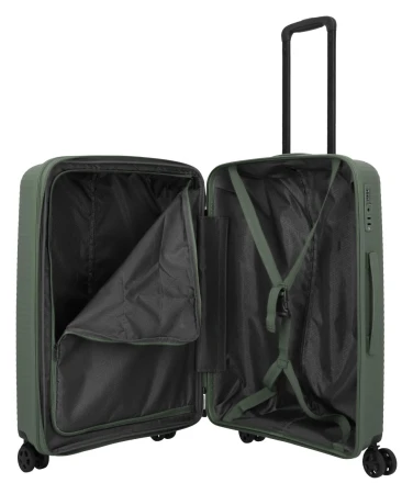 Travelite Air Stripe M zelený cestovní kufr