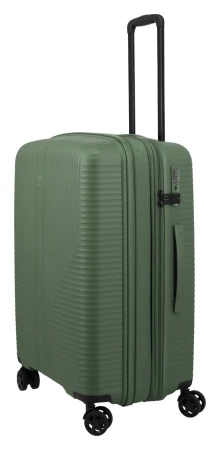 Travelite Air Stripe M zelený cestovní kufr
