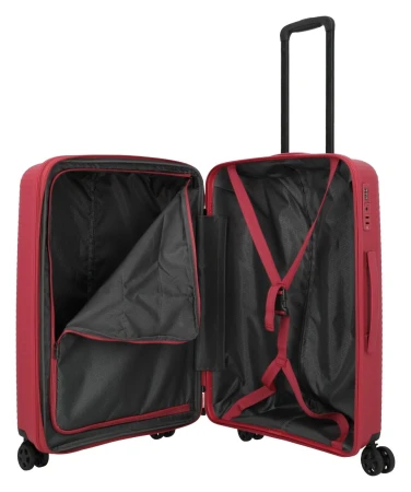 Travelite Air Stripe M červený cestovní kufr