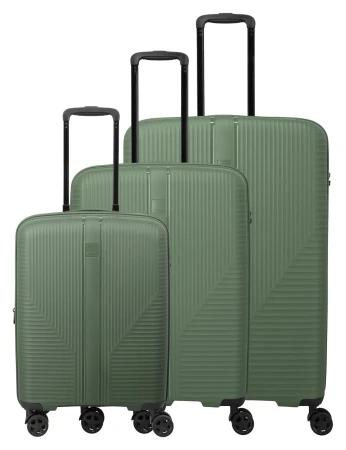 Travelite Air Stripe zelená sada kufrů