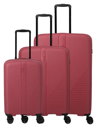 Travelite Air Stripe Slim červená sada kufrů