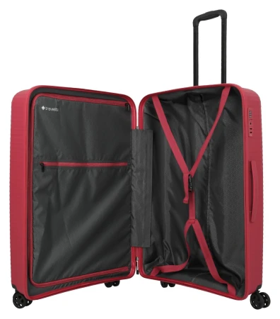 Travelite Air Stripe Slim červená sada kufrů