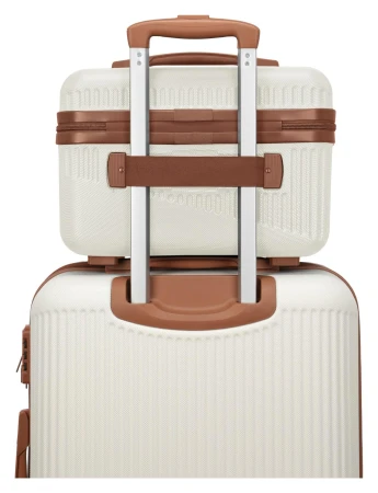 Travelite Bali bílá/koňaková kosmetická taška