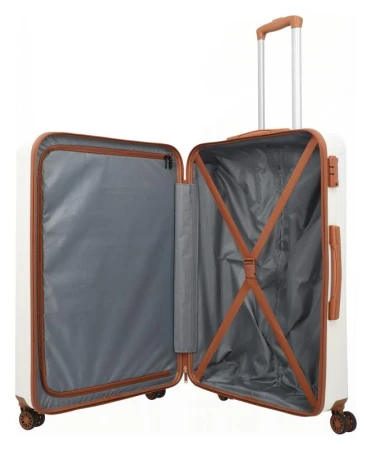 Travelite Bali L White/Cognac kufr