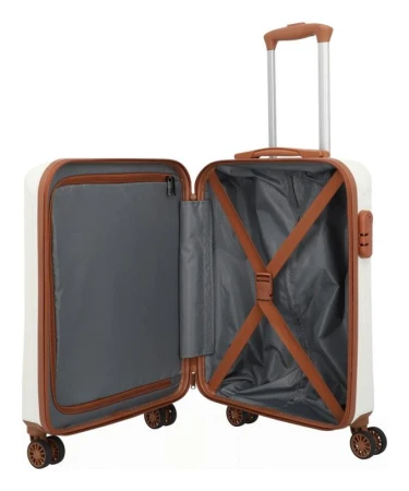 Travelite Bali S White/Cognac kufr