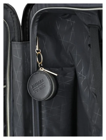 Travelite BARBARA Novelty M Black + kosmetická taštička zdarma