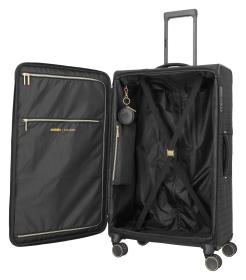 Travelite BARBARA Stepp L Black + kosmetická taštička zdarma