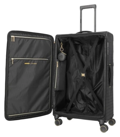 Travelite BARBARA Stepp L Black + kosmetická taštička zdarma