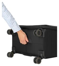 Travelite BARBARA Stepp M Black + kosmetická taštička zdarma