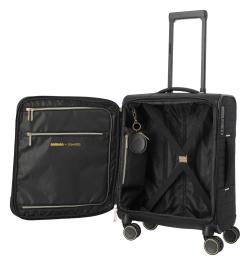 Travelite BARBARA Stepp S Black + kosmetická taštička zdarma