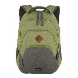 Travelite Basics Backpack Melange Green/grey batoh Travelite Basics Backpack Melange Green/grey batoh