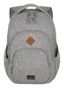 Travelite Basics Backpack Melange Light grey batoh Travelite Basics Backpack Melange Light grey batoh