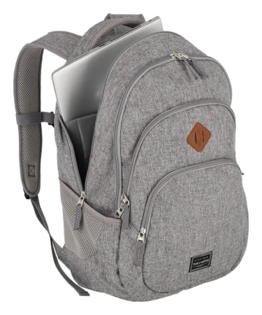 Travelite Basics Backpack Melange Light grey batoh