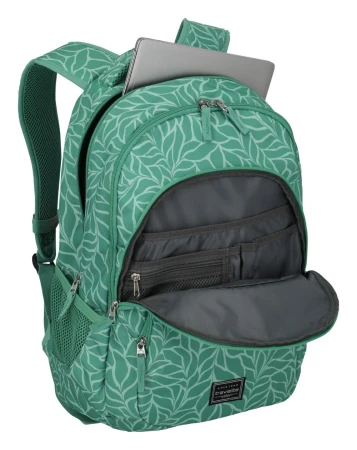 Travelite Basics Backpack Print zelený batoh na notebook